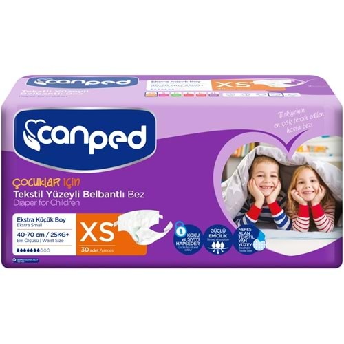 Canped Bağlamalı Hasta Bezi 30 Adet
