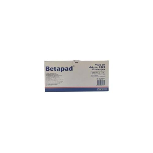 Betapad Steril Hazır Pansuman Örtü 9X20Cm 1 Adet