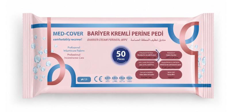 Med-Cover Bariyer Kremli Perine Pedi 50 Adet (Y)