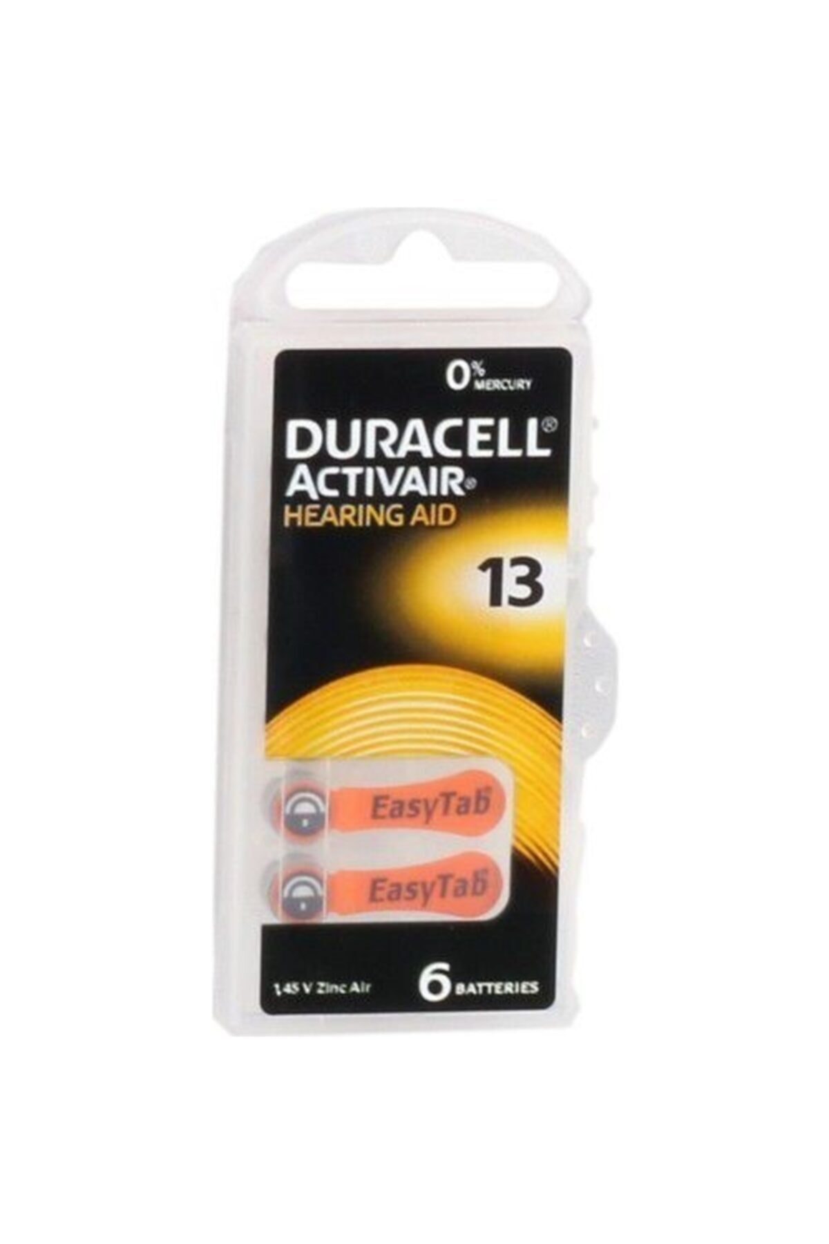Duracell İşitme Cihazı Pili No: 13 (6 Adet)