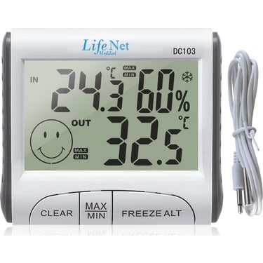 Life Net Isı ve Nem Ölçer DC 103