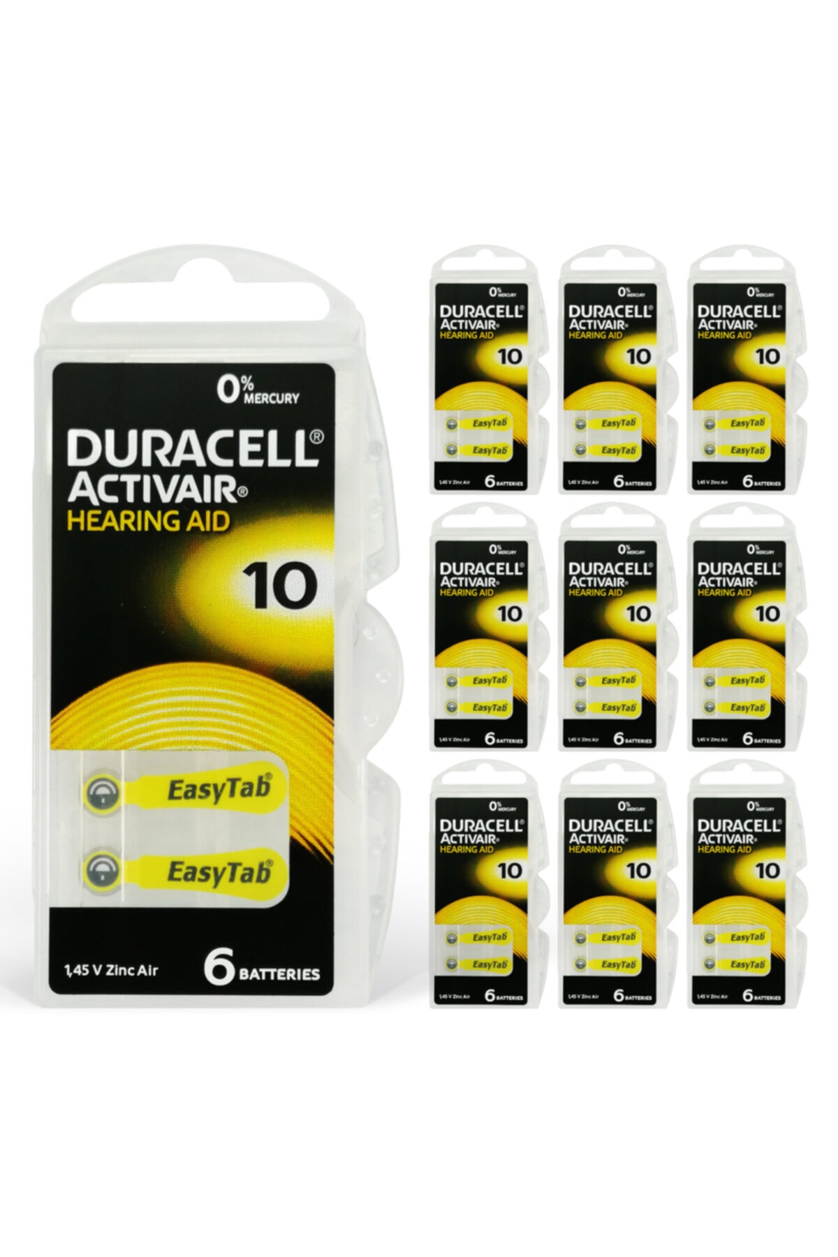 Duracell İşitme Cihazı Pili No: 10 (6 Adet)