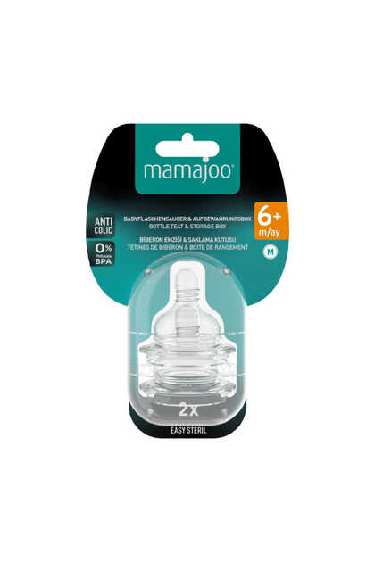 Mamajoo Biberon Emziği (İkili) No: 2 - 6 Ay