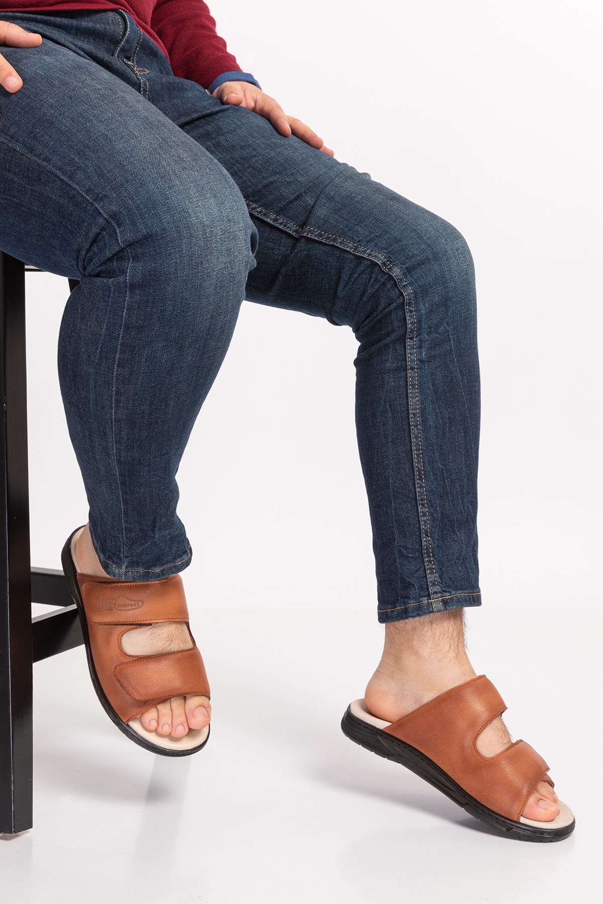 Dia Comfort Ortopedik Erkek Terlik - Taba