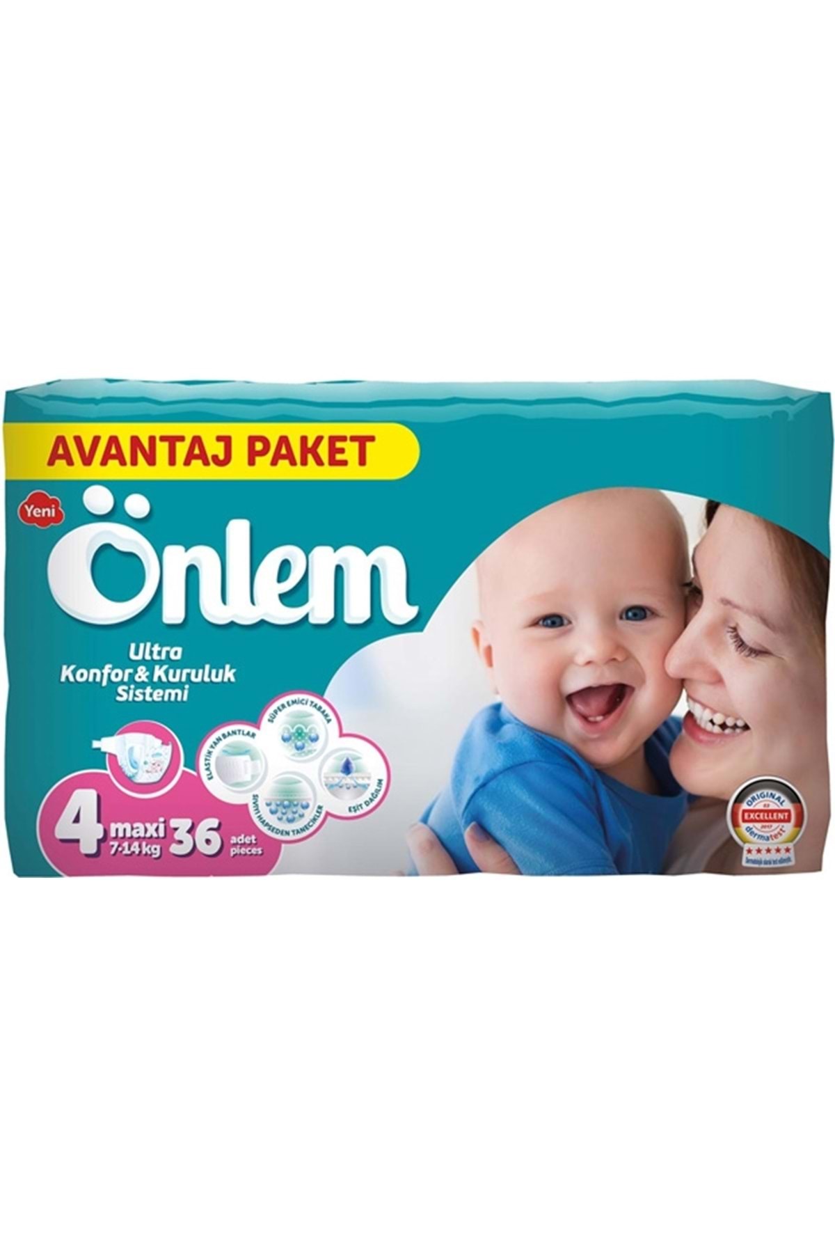 Önlem Çocuk Bezi Bağlamalı No:4 36 Adet