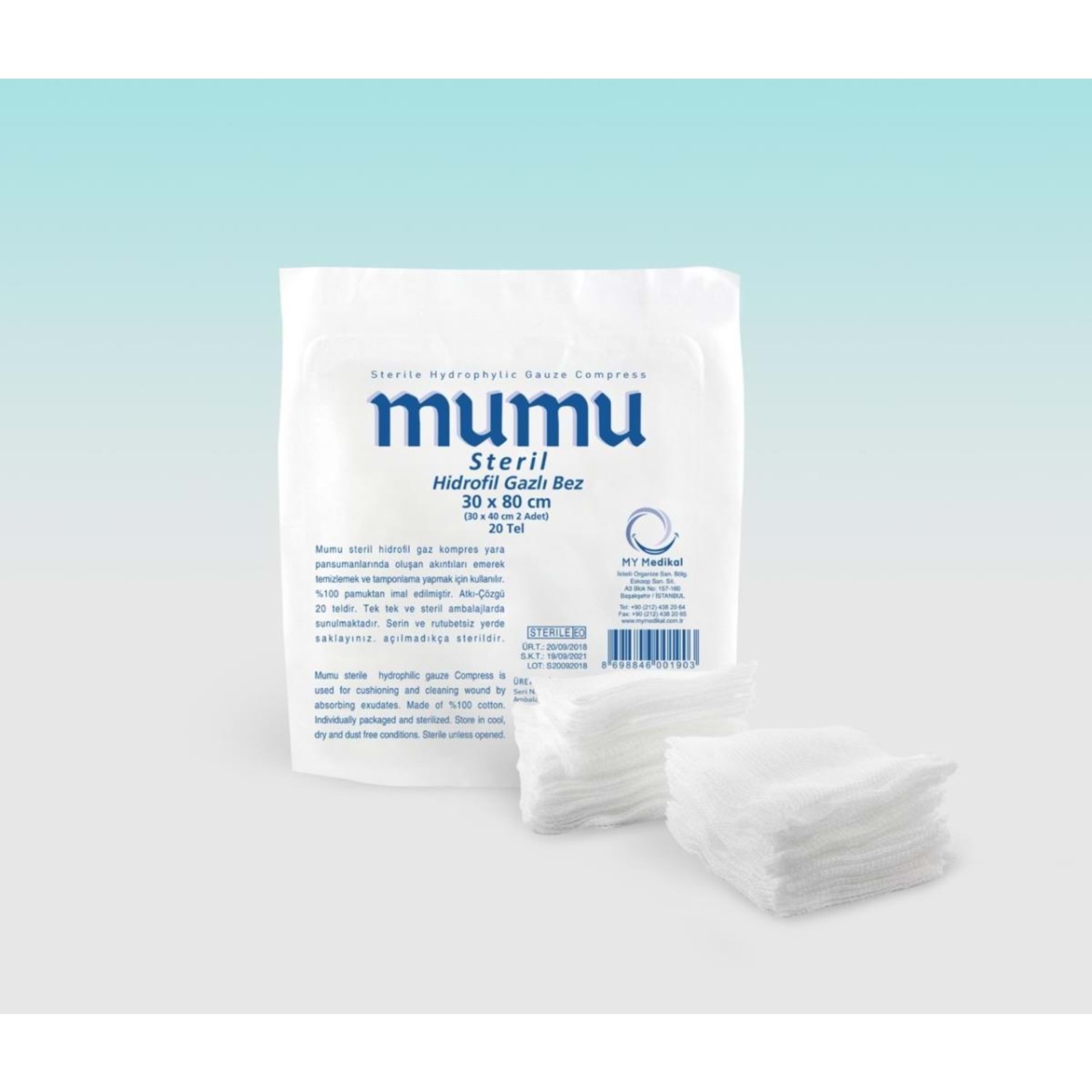 Mumu Steril Gaz Kompres 30CmX80Cm