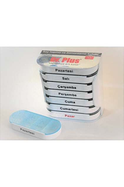 Dr. Plus İlaç Taşıma Kutusu Haftalık Şeffaf