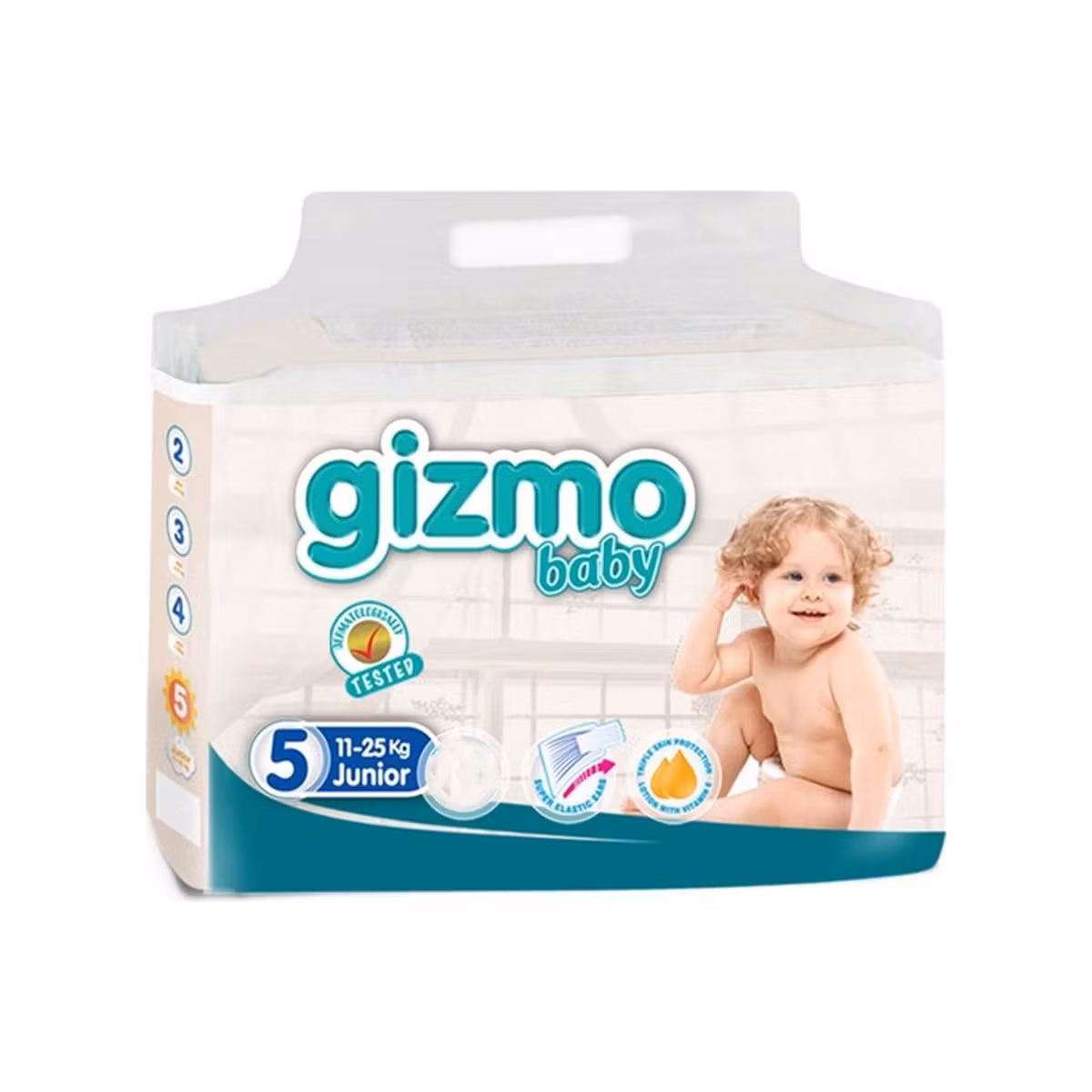 Gizmo Çocuk Bezi Bağlamalı No:4 30 Adet