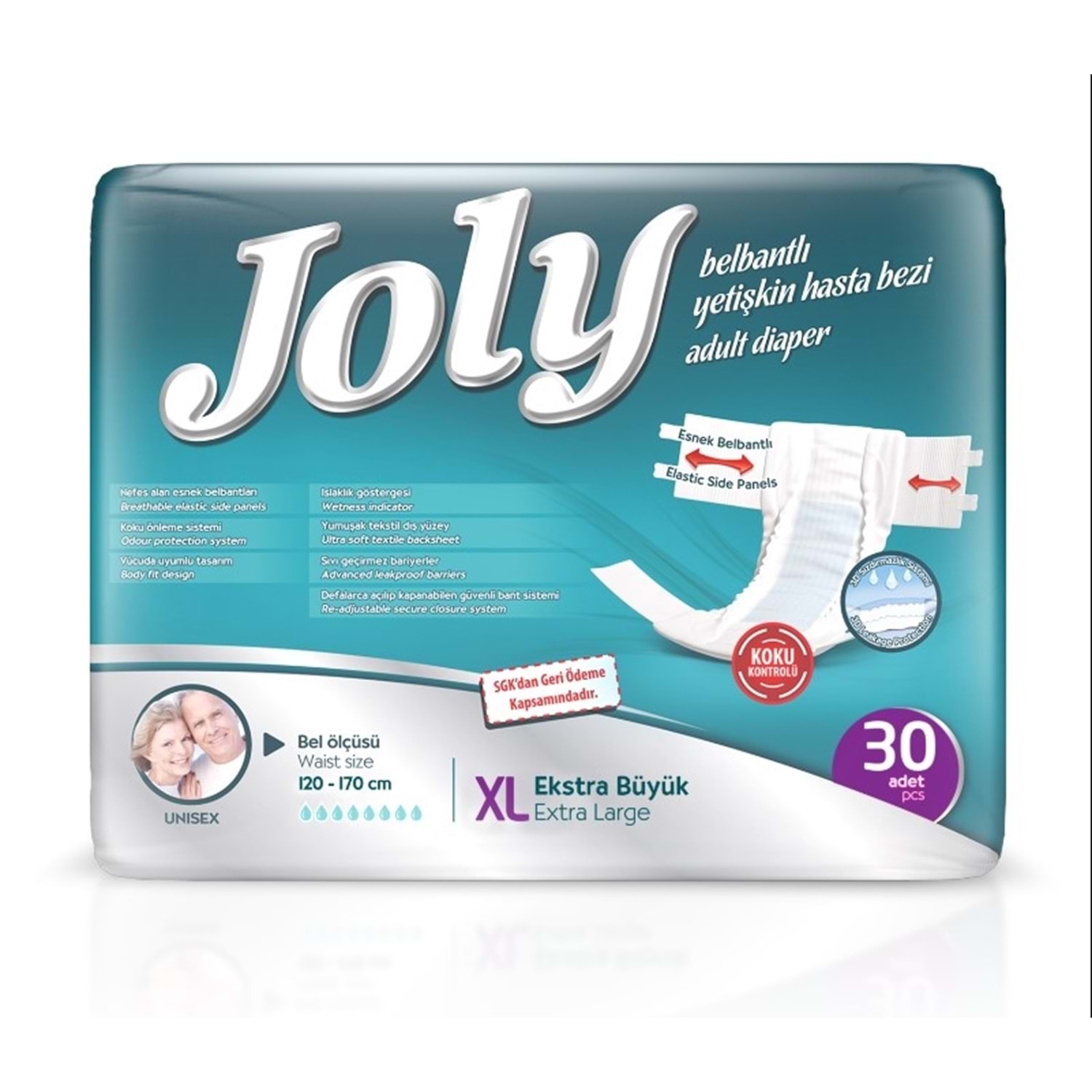 Joly Bağlamalı Hasta Bezi 30 Adet XL
