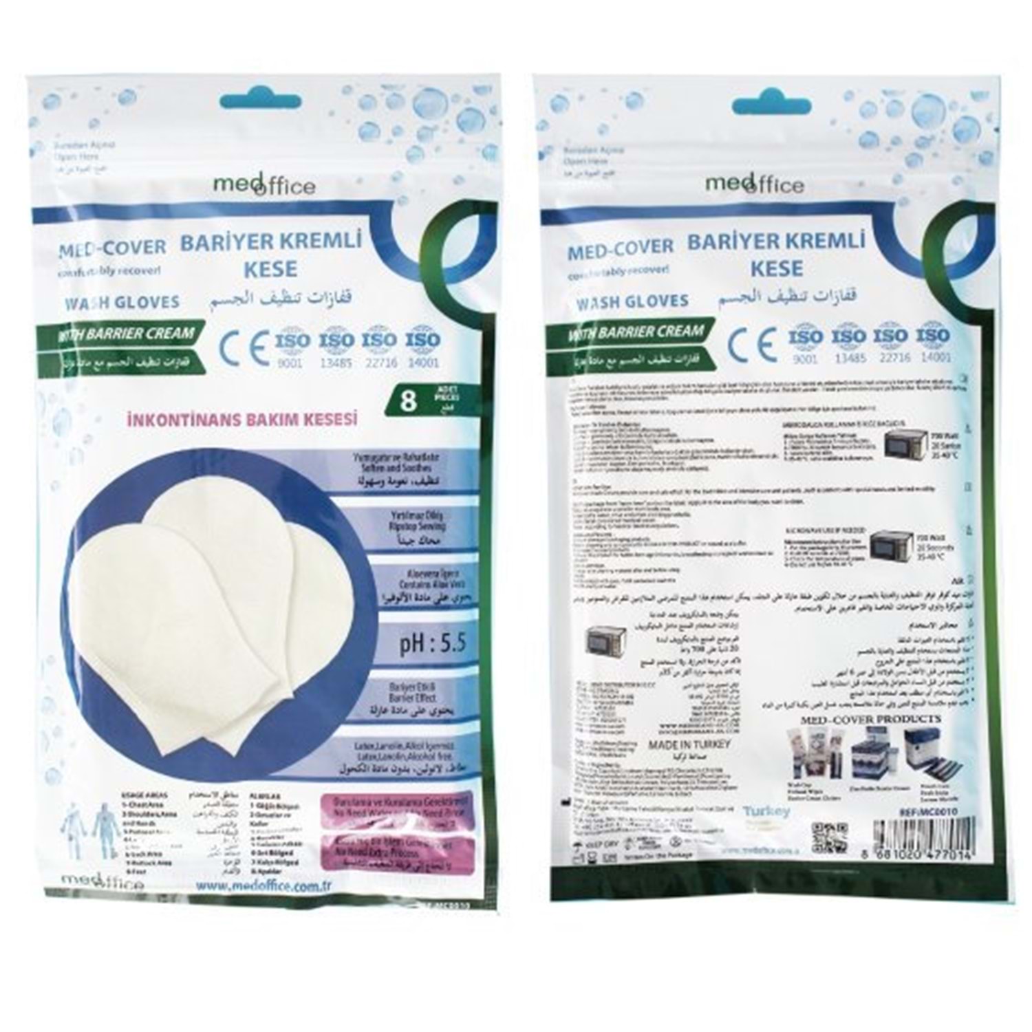 Med-Cover Bariyer Kremli Kese 8 Adet