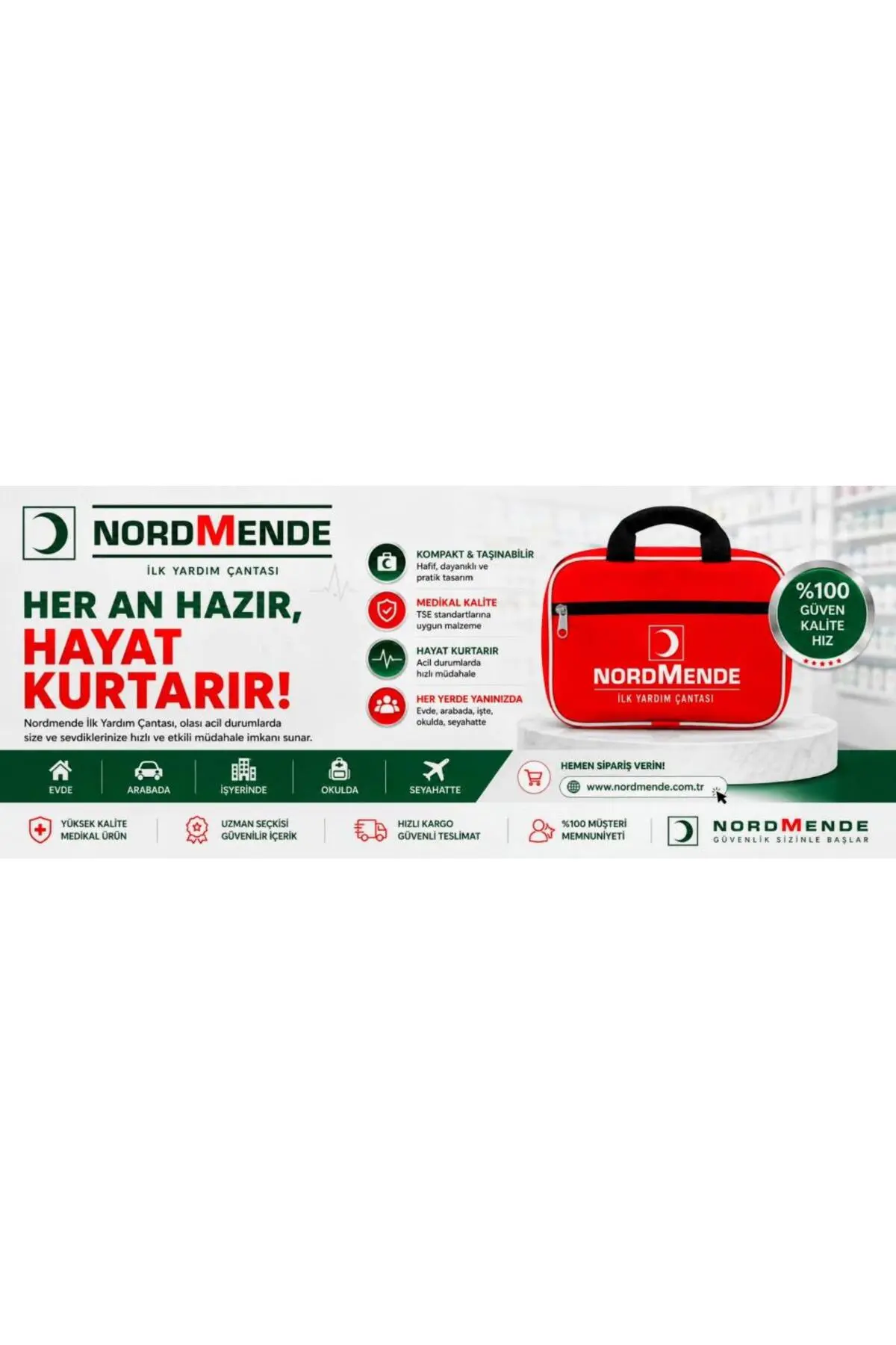 Nordmende İlk Yardım ve Travma Çantası