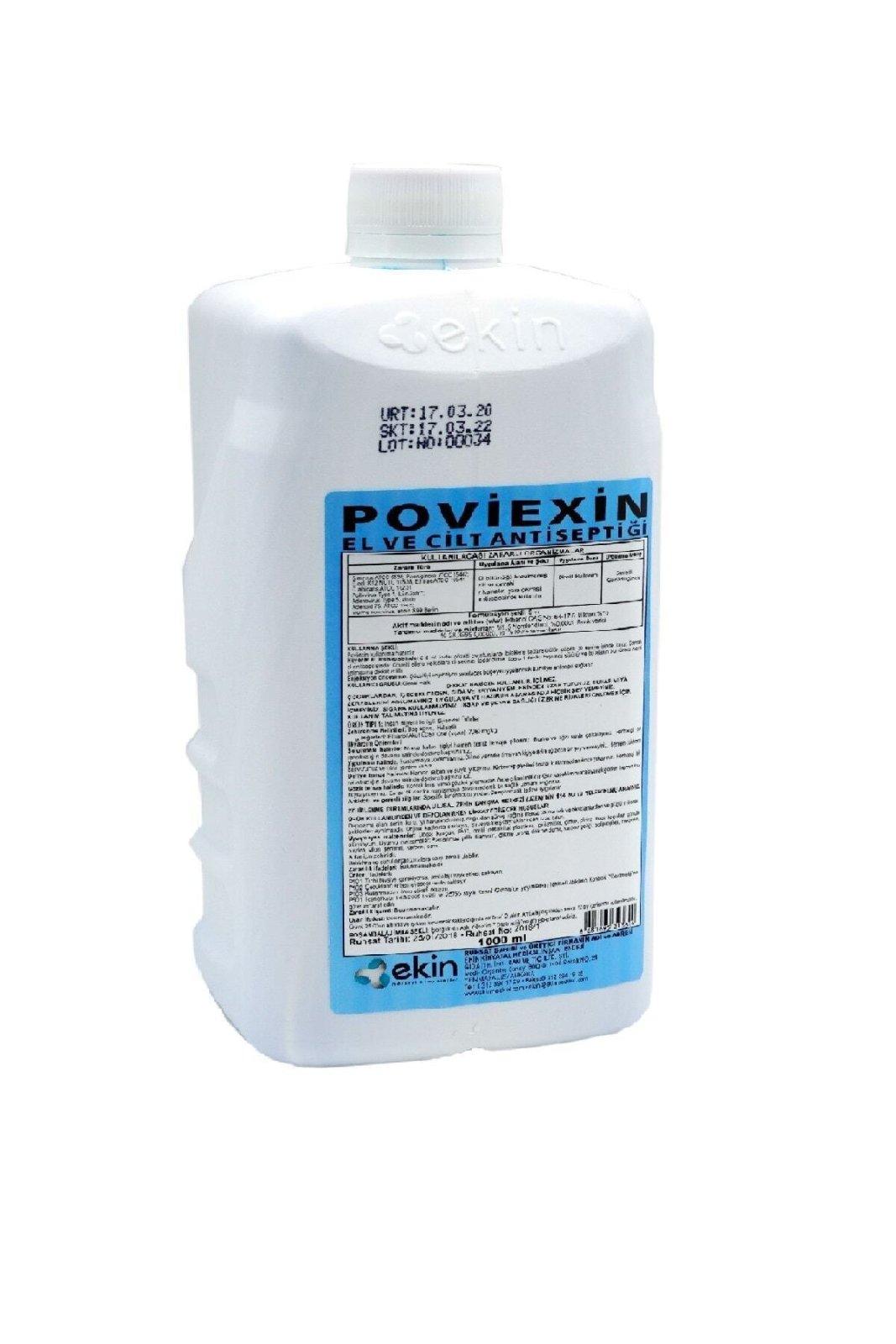 Povıexın Kimyasal El Ve Cilt Dezenfektanı 1 Litre