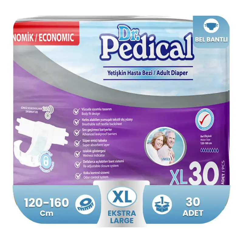 Dr. Pedical Hasta Bezi Külot XLarge 30 Adet