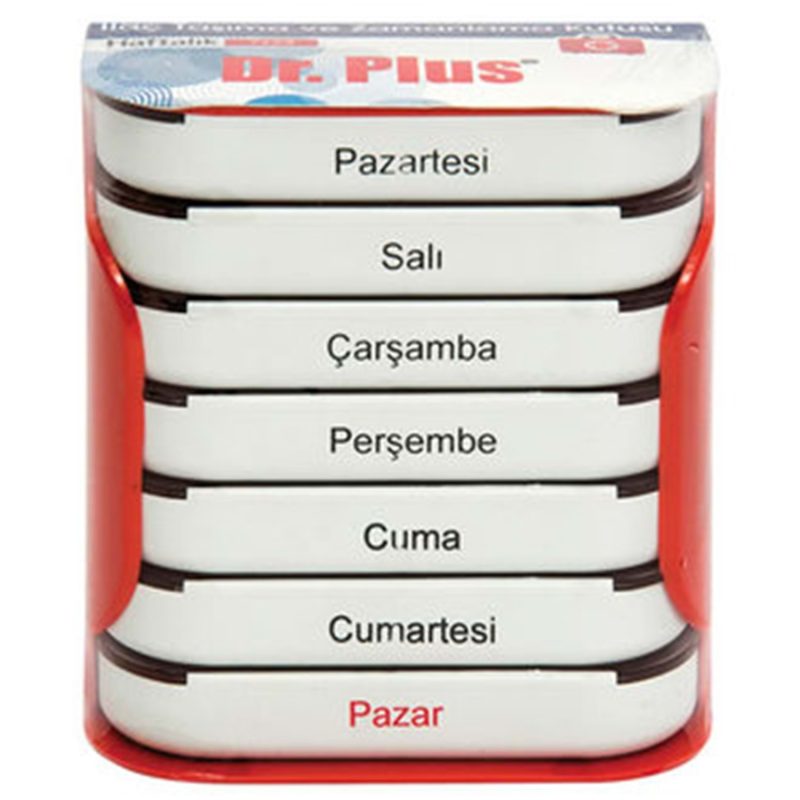 Dr. Plus Haftalık İlaç Kutusu Çekmeceli