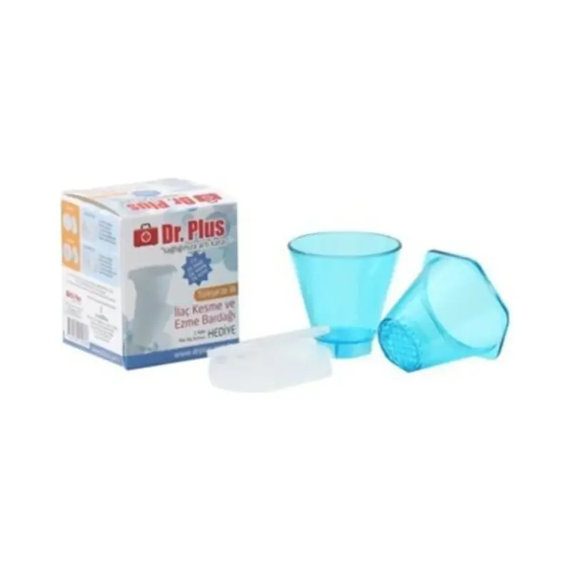 Dr. Plus İlaç Kesme ve Ezme Bardağı