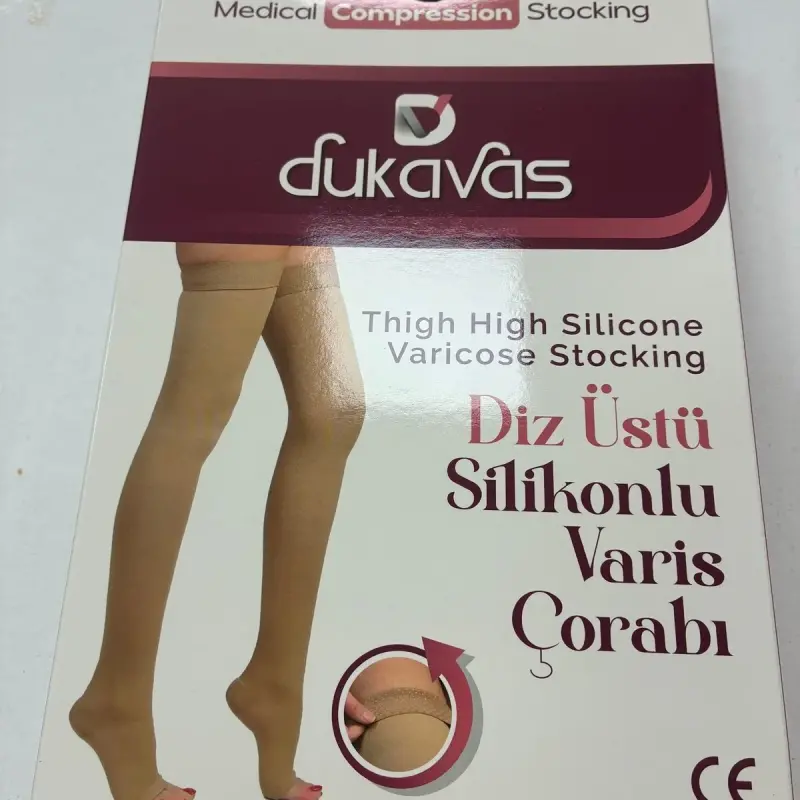 Dukavas Varis Çorabı Dizüstü(Ag) Ccl1 Açık Burun No:8 Bej