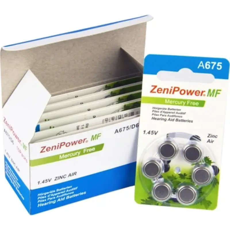 Zenipower İşitme Cihazı Pili 675 Numara (6 Adet)
