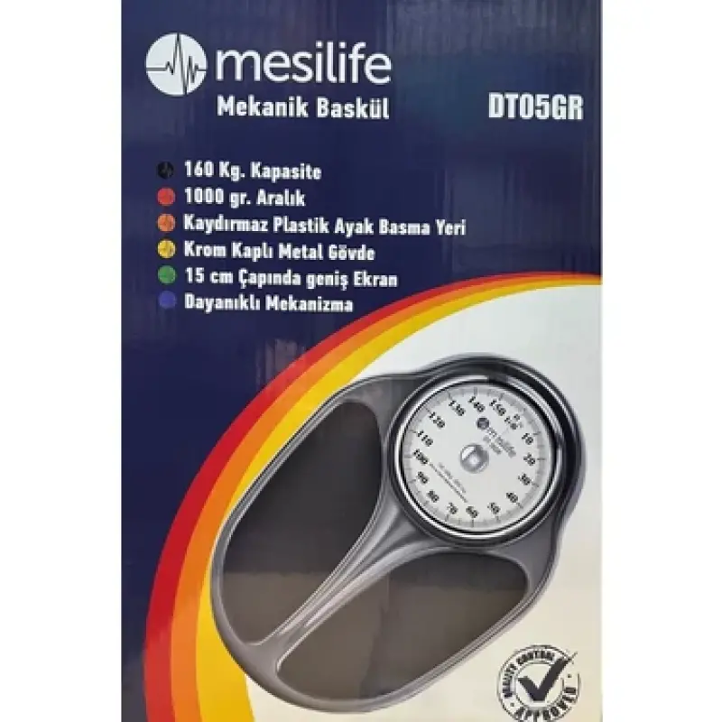 Mesilife Mekanik Banyo Baskülü 160 Kg Kapasiteli DT05GR