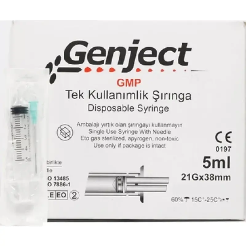 Genject Enjektör 10 CC 3P 21Gx38 MM (Yeşil)