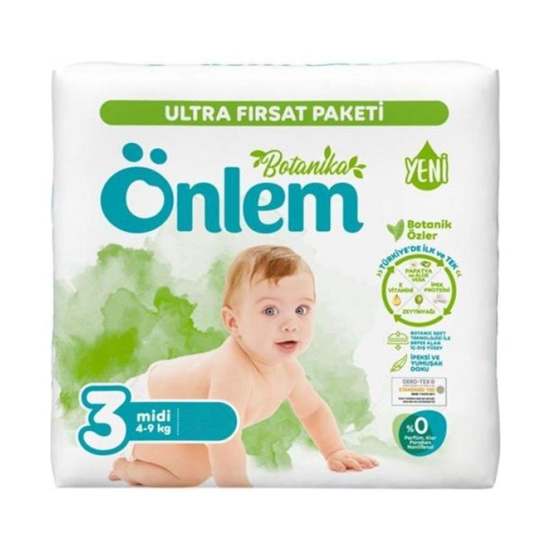Önlem Çocuk Bezi Bağlamalı No:3 30 Adet