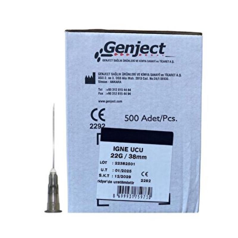 Genject İğne Ucu 22G*38MM (Siyah )
