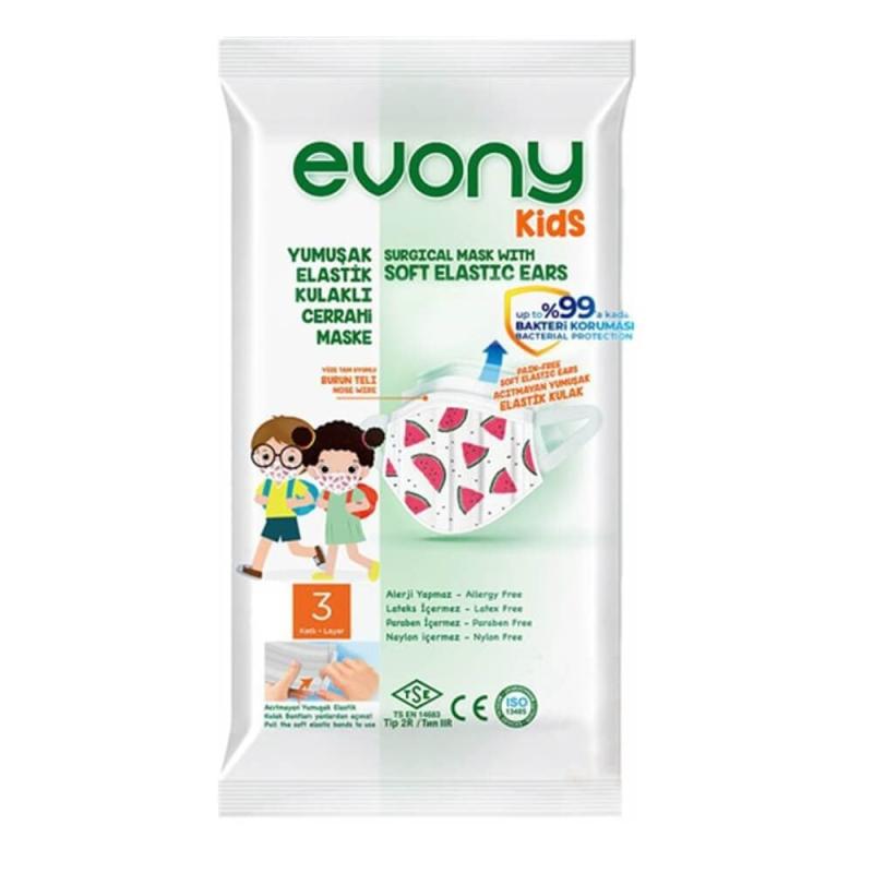 Evony Meltblown Çocuk Maskesi Desenli 10 Adet