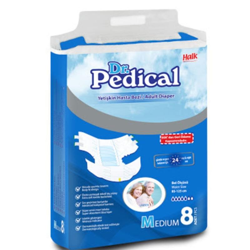 Dr.pedical Yetişkin Hasta Bezi Medium 8li ( Koli Içi 1 Adet )